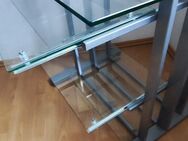 PC Metall Glastisch mit Auszügen - Deggendorf
