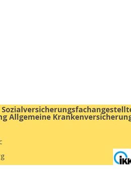 Ausbildung Sozialversicherungsfachangestellte Fachrichtung Allgemeine Krankenversicherung (w/m/d) - Dillenburg
