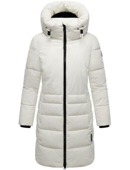 Navahoo Steppmantel Mondnebel XIV Langer, gesteppter Damen Wintermantel mit hohem Kragen