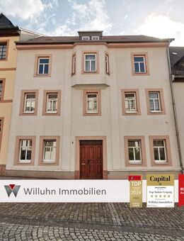Charmantes Mehrfamilienhaus | Zentrale Lage am Markt | Tolles Grundstück | Derzeit 3 WE und ein Büro - Geithain