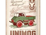 Tolles Unimog 1951 Daimler Truck Blechschild 15x20 cm - Hamburg