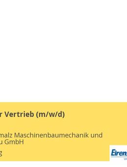 Technischer Vertrieb (m/w/d) - Augsburg