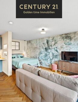 Exklusive kernsanierte 1-Zi.-Wohnung in Traunreut - möbliert, mit Garage, nur 12 Min. zum Chiemsee! - Traunreut