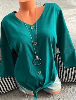 Bluse witt weiden 36 38 crepe grün zum Knoten - Berlin