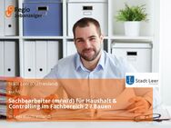 Sachbearbeiter (m/w/d) für Haushalt & Controlling im Fachbereich 2 / Bauen - Leer (Ostfriesland)