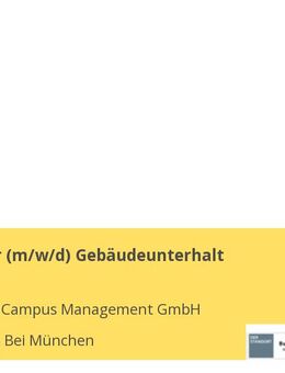 Mitarbeiter (m/w/d) Gebäudeunterhalt - Garching (München)