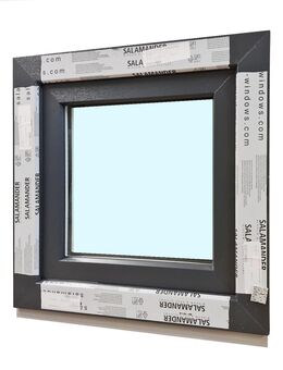 Kunststofffenster, Fenster auf Lager Anthrazit 60x60 cm DrehKipp - Essen