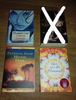Elizabeth Gage-Tödliche Orchidee  ,Patricia Shaw-Heisse Erde  und Kristin Harmel-Über uns der Himmel(Mängelexemplar) - Euskirchen