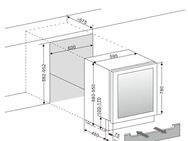 Amica Einbauweinkühlschrank WK 341 118 S, für 52 Standardflaschen á 0,75l