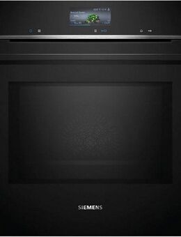 SIEMENS Backofen mit Mikrowelle iQ700 HM736GAB1, mit 1-fach-Teleskopauszug, ecoClean, Air Fry Funktion für knusprige Ergebnisse & Schnellaufheizungung