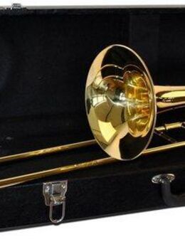 Clifton Posaune Tenor Zugposaune, Set, mit Koffer, Mundstück, Lernbuch und Karaoke CD