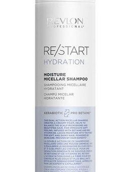 REVLON PROFESSIONAL Haarshampoo Re/Start HYDRATION Moisture Micellar Shampoo 250 ml, Bringt Glanz und spendet Feuchtigkeit für normales bis trockenes Haar.
