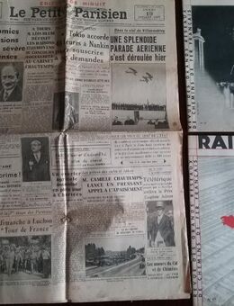 2 Rails de France Hefte plus einer Zeitung  Le Petit von 1936/37 abzugeben - Baumholder Zentrum