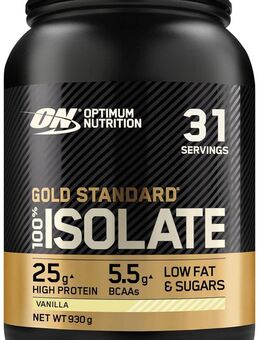 Optimum Nutrition Gold Standard 100% Whey Proteinisolat Pulver, Geschmack Vanilla - Hof