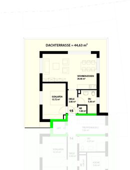 Neubau: 2-Zimmer Dachgeschoss mit Dachterrasse in Steinen - Höllstein Nr.15 - VERKAUFT - Steinen (Baden-Württemberg)