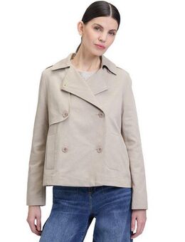 Cartoon Kurzblazer Cartoon Kurztrench mit Taschen Form