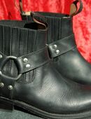 Buffalo Biker Booties aus schwarzem Leder  Gr. 39 so gut wie neu in 59174