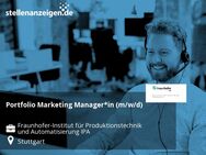 Portfolio Marketing Manager*in (m/w/d) - Stuttgart
