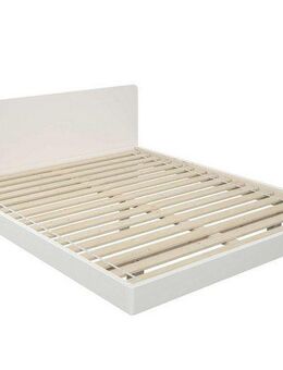 OTTO home Massivholzbett Amaliah Schwebebett, versteckte Regale hinter dem Kopfteil, schwebender Effekt, mit Lattenrost, modernes Design, stabile Qualität