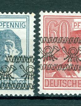 Amerikanische und britische Zone postfrisch ohne Falz oder Falzrückstände. - Porta Westfalica Zentrum