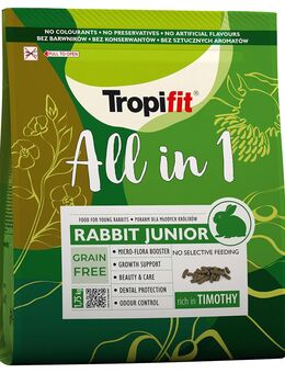 Tropifit All in 1 Rabbit Junior - Sparpaket: 2 x 1,75 kg