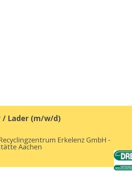 Müllwerker / Lader (m/w/d) - Erkelenz