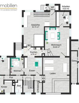 7,37 % Rendite: Attraktives MFH mit Wertsteigerungspotenzial in Trostberg - Trostberg