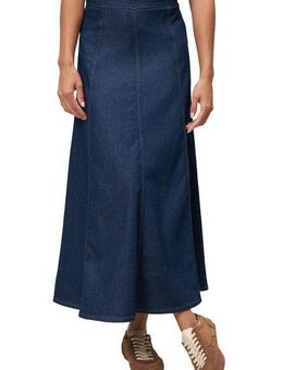 Zero Midirock zero Damen Maxi-Jeansrock ausgestellt Plain/ohne Details
