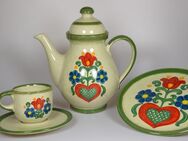 Kaffeeservice Jasba Keramik - Blumendekor 590864 - 1980er komplett - Hamburg
