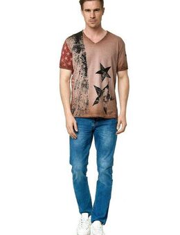 Rusty Neal T-Shirt mit V-Neck