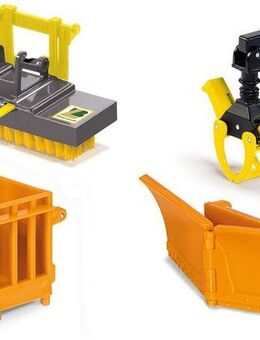 Siku Spielzeug-Traktor SIKU Farmer, Frontlader Anbaugeräte (3661), (Set, 4-tlg)