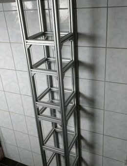 Regal Item Stauraum Hochschrank Profil Plexiglas verstellbare Böden Aluminium Alu - Weiterstadt