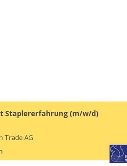 Lagerist mit Staplererfahrung (m/w/d)