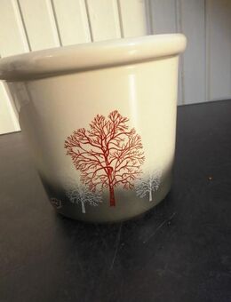 Keramik Übertopf Blumentopf Bäume 16 cm Vintage Deko 3,- - Flensburg
