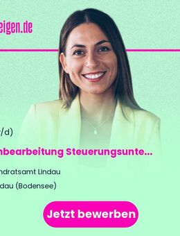 Sachbearbeitung Steuerungsunterstützung - Projektmanagement für den Fachbereich Jugend und Familie in Teilzeit (60 %) - Lindau (Bodensee)