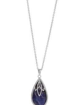 Firetti Kette mit Anhänger Schmuck Geschenk Silber 925 Halsschmuck Halskette Ankerkette, mit Sodalith