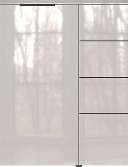 GERMANIA Sideboard Oakland, in 2 Breiten, Fronten und Oberboden mit Glasauflage