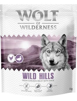 Wolf of Wilderness Adult "Wild Hills" Ente (Top-seller) - 1 kg NEU
