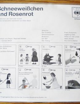 Schneeweißchen und Rosenrot-Der Goldene Schlüssel-Hörspiel-Märchen,Gebr. Grimm-Vinyl-SL-EP,CBS - Linnich