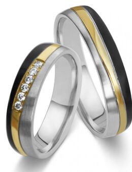 Partnerringe Edelstahl AB4786-AB4787 - Aholming