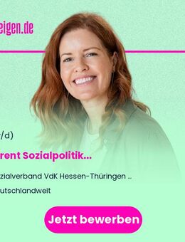 Referent Sozialpolitik (m/w/d) - Erfurt