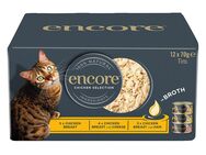 24 x 70 g Encore Dose in Brühe zum Sonderpreis! - Mixpaket Huhn Selection (3 Sorten)