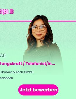 Empfangskraft / Telefonist/in (m/w/d) - Wiesbaden