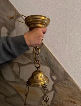 Antike Deckenlampe messing - Hammoor