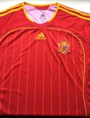 Adidas Original Spanien Fußball Trikot Rot/Gelb Größe L in 36043