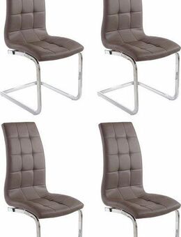 INOSIGN Freischwinger Lola (Set, 4 St), 2 oder 4 Stück, Bezug in Kunstleder oder Samtsoff, chrom Metallgestell