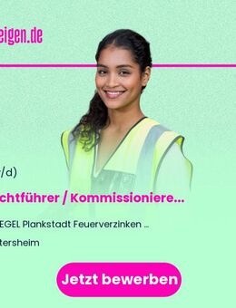 Schichtführer / Kommissionierer (m/w/d) - Oftersheim
