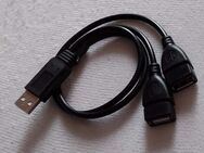 USB 2.0 Y-Adapter Stecker Auf 2 Dual Buchsen Y Splitter Kabel - Landau (Pfalz)