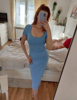 Blaues enges Kleid Damen S/M - Bestensee