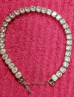 Armband echt Silber 925 mit 34 Zirkoniasteinen unbenutzt - Kerken